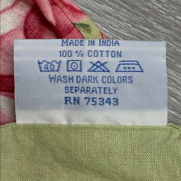 April Cornell 100% Cotton Garden Floral Ruffle Tiered Pocket Kitchen Apron - Picture 16 of 16